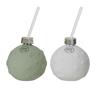 Drinking Bauble Glass 2 Assorted