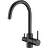 Elvion Tri-flow Kitchen Tap Matt Black