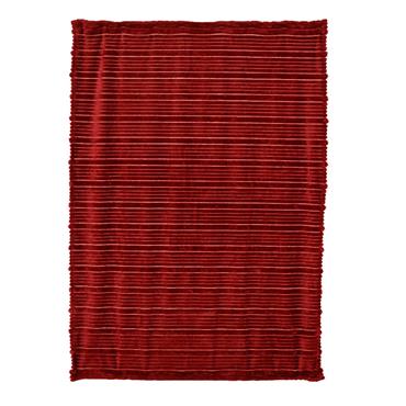 Stripe Burgundy Throw