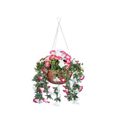 Smart Garden Summer Bloom Faux Flower Basket 30cm
