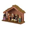 Kaemingk Nativity Crib 9 Figures Multi 26.2cmx9.7cmx19.5cm