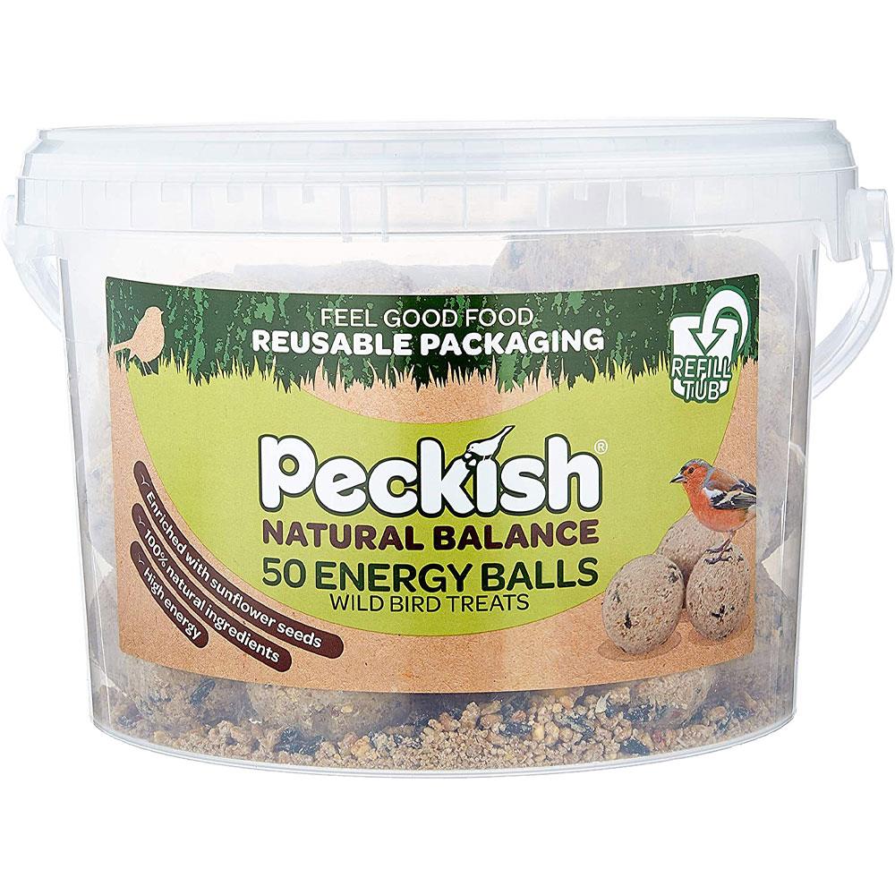 Peckish Natural Balance Energy Suet Fat Balls Wild Bird Food 50pk