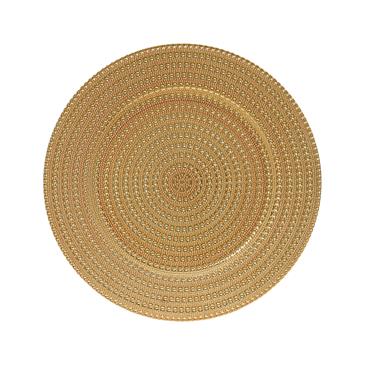 Kaemingk Gold Charger Plate Gold D.33cmx1.5cm