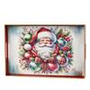 Kaemingk Serving Tray Rectangle Red 40cmx26cmx3.5cm