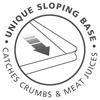 Cut & Curve Plus Chopping Board Black Large