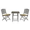 Oakley Moss Green Folding Bistro Set Cast Aluminium