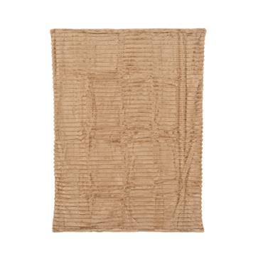 Kaemingk Beige Snuggle Throw 170cmx130cmx1cm