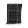 Kaemingk Throw Tartan Check Fringe Blue 130cmx170cmx0.5cm