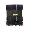 Kaemingk Throw Tartan Check Fringe Blue 130cmx170cmx0.5cm