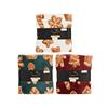 Kaemingk Throw Flannel Ginger Bread 3 Assorted 130cmx170cmx0.8cm