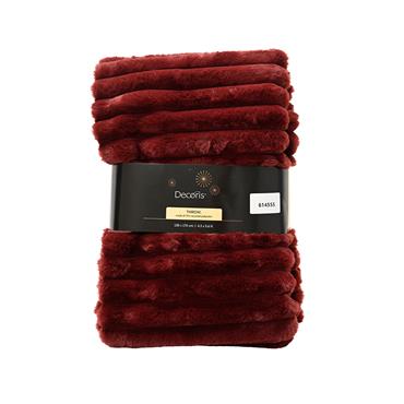 Kaemingk Throw Maroon Snuggle Maroon 170cmx130cmx1cm