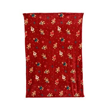 Kaemingk Throw Flannel Bear 2 Assorted 130cmx170cmx3cm