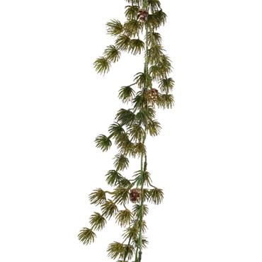 Pine Garland Glitter Green/Gold