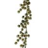 Pine Garland Glitter Green/Gold