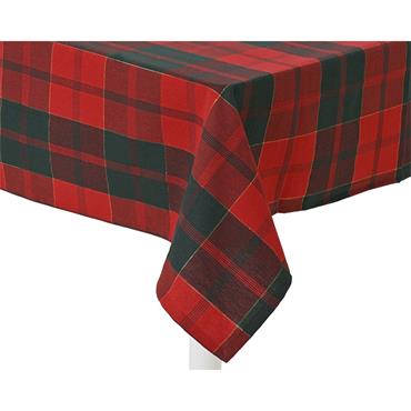 Kaemingk Tablecloth Tartan Green/red 180cmx140cmx0.1cm