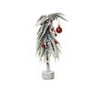 Kaemingk Mini Tree Snowy Red Baubles Green D.10cmx30cm