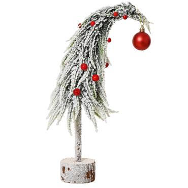 Mini Tree Snowy Red Baubles