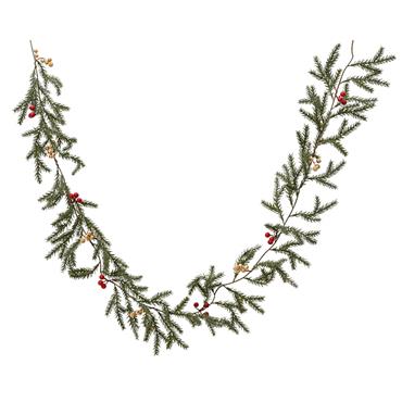 Kaemingk Garland Faux Pinecone And Berry Indoor Green D.15cmx180cm