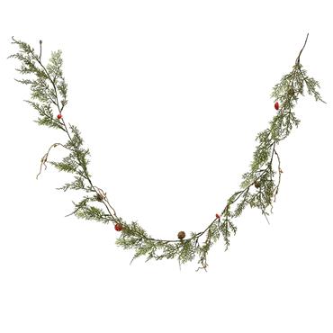 Kaemingk Garland With Pinecone And Berry Indoor Green D.15cmx180cm