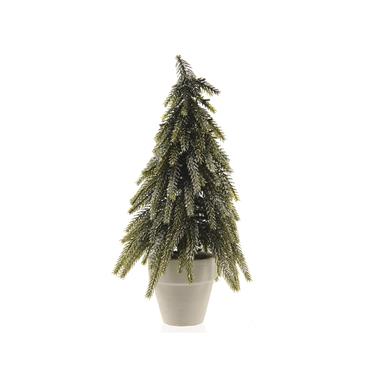 Kaemingk Mini Tree Glitter Green D.18cmx34cm