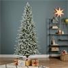 Killington Fir Slim Frosted Christmas Tree 2.4m (8ft)