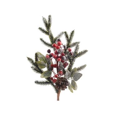 Decorated Spray Berries & Snow