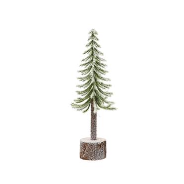 Kaemingk Mini Tree Snowy Green/white D.8cmx25cm