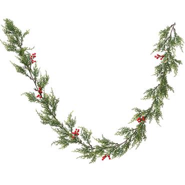 Kaemingk Garland Berry Green 180cmx12cmx4cm