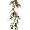 Garland Red Berries Pinecones