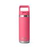 Yeti Rambler 18 Oz Colour Straw Bottle Tropical Pink