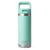 Yeti Rambler 18Oz Colour Straw Bottle Seafoam