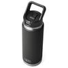 Yeti Rambler Straw Bottle Black 26oz