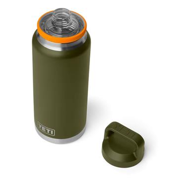 Yeti Rambler 36 Oz Bottle Chug Cap Olive/king Crab Orange