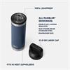 Yeti Rambler 18 Oz Bottle Chug Cap Stag Red