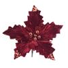 Poinsettia On Clip Velvet Assorted