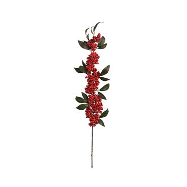 Kaemingk Berry Spray Spray Leaves Red 17cmx8cmx92cm