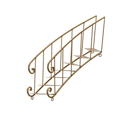 Kaemingk Decoration Iron Stairs Gold 32cmx39.5cmx44.2cm