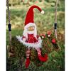 Kaemingk Christmas Girl Sitting Red/white 12cmx9cmx60cm