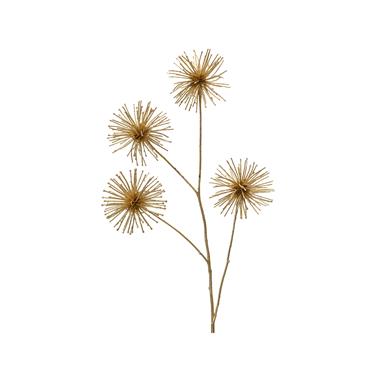 Kaemingk Spray Thistle On Stem Gold 85cmx18cmx8cm