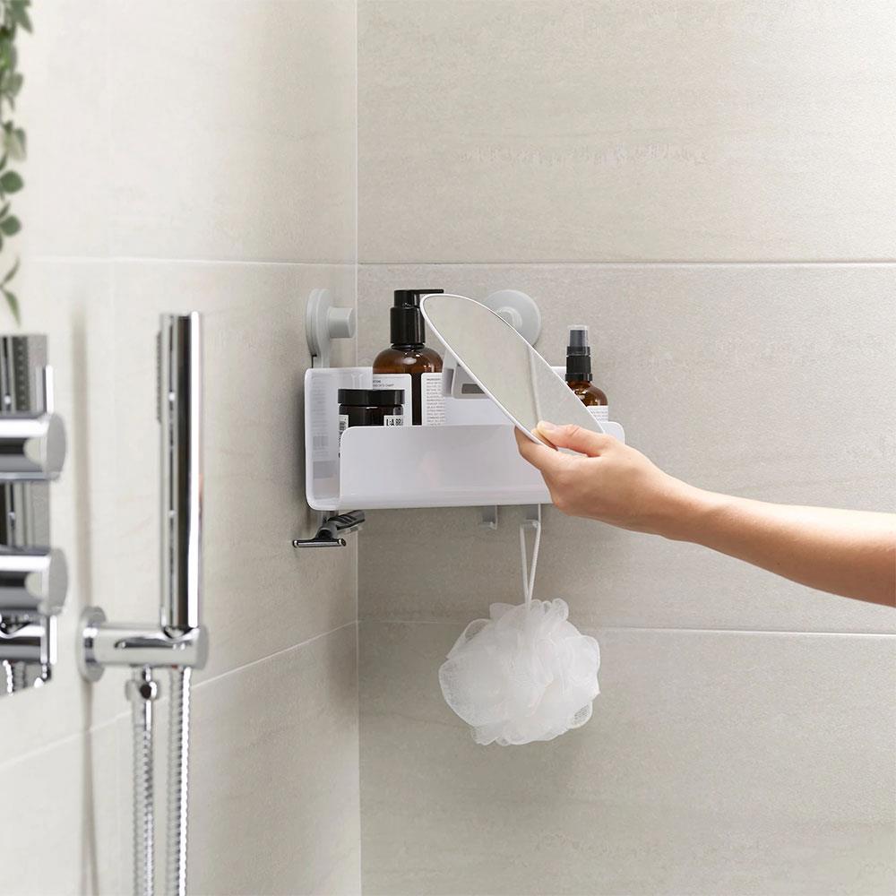 Joseph Joseph Easy Store Corner Shower Caddy & Mirror Stakelums Home