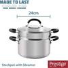 Prestige Made To Last Stockpot With Steamer 24cm