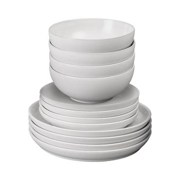 Denby Elements Stone White 12 Piece Set