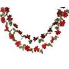 Kaemingk Garland Poinsettia Leaf 270cm Assorted