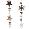 Garland Pinecone Glitter Snowballs Beads Assorted