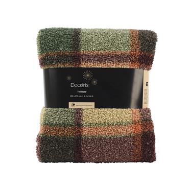 Kaemingk Throw Check Pattern Multi 170cmx130cmx1cm
