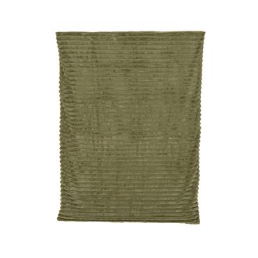 Kaemingk Throw Irregular Stripe Green 170cmx130cmx1cm