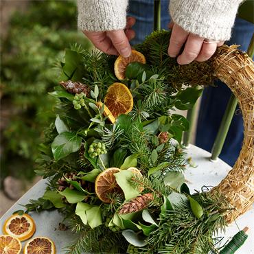 Kaemingk Wreath Straw Nature D.35cmx5.5cm