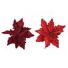 Poinsettia Glitter Center Sequin Petal 24cm Assorted