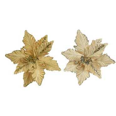 Poinsettia Glitter Center & Sequin Petal Assorted