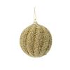 Kaemingk Bauble Light Gold Glitter 8cm